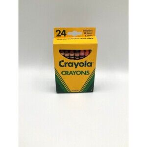 VTG Crayola Crayons 24 Pack Multicolor 1990 Unused Made in USA Binney & Smith